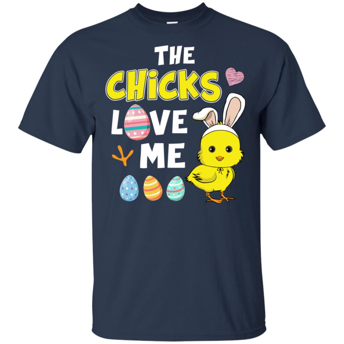 Happy Easter Funny Chick Bunny Ears With Egg T-Shirt & Hoodie | Teecentury.com