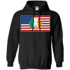 Shamrock Irish Ireland American USA Flag Gift T-Shirt & Hoodie | Teecentury.com