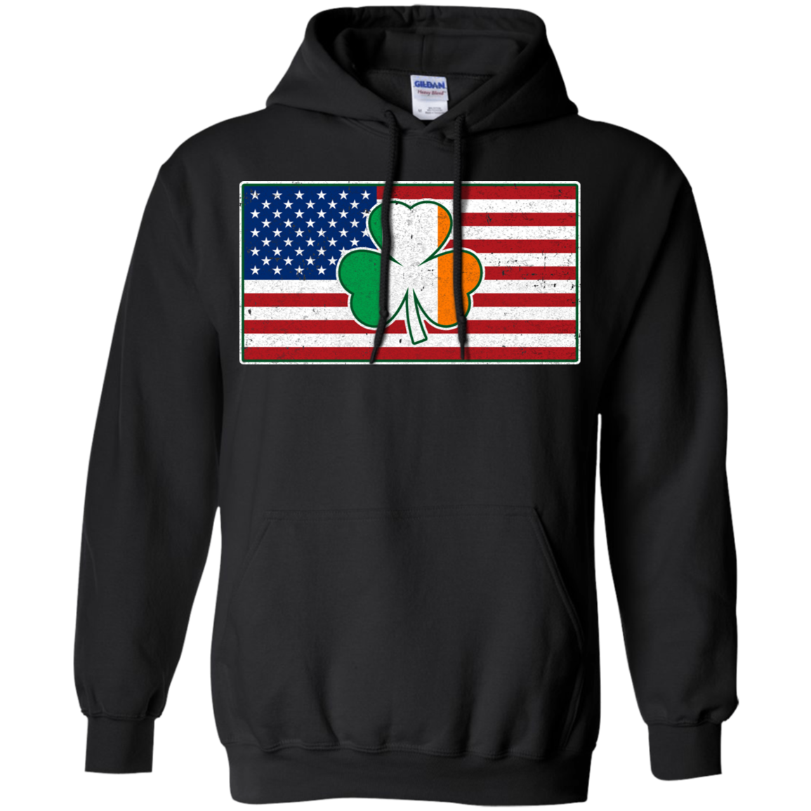 Shamrock Irish Ireland American USA Flag Gift T-Shirt & Hoodie | Teecentury.com