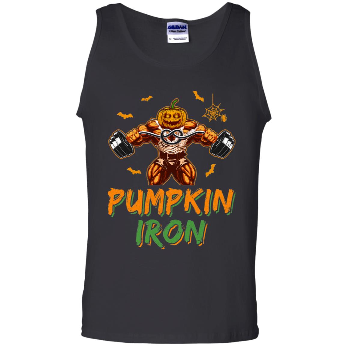 Halloween Gym Workout Pumpkin Iron Motivation For Men T-Shirt & Hoodie | Teecentury.com