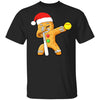 Dabbing Gingerbread Santa Softball Christmas Pajama Gifts T-Shirt & Sweatshirt | Teecentury.com