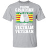 Proud Grandson Of A Veteran Papa Grandpa Grandma T-Shirt & Hoodie | Teecentury.com