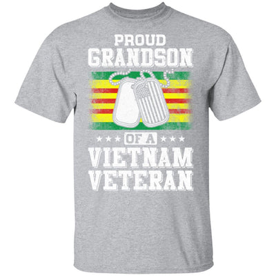 Proud Grandson Of A Veteran Papa Grandpa Grandma T-Shirt & Hoodie | Teecentury.com