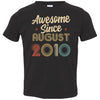 Awesome Since August 2010 Vintage 12th Birthday Gifts Youth Youth Shirt | Teecentury.com