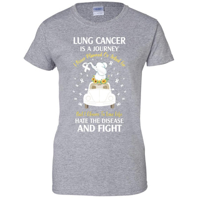 Lung Cancer Awareness Is A Journey T-Shirt & Hoodie | Teecentury.com