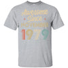Awesome Since November 1979 Vintage 43th Birthday Gifts T-Shirt & Hoodie | Teecentury.com