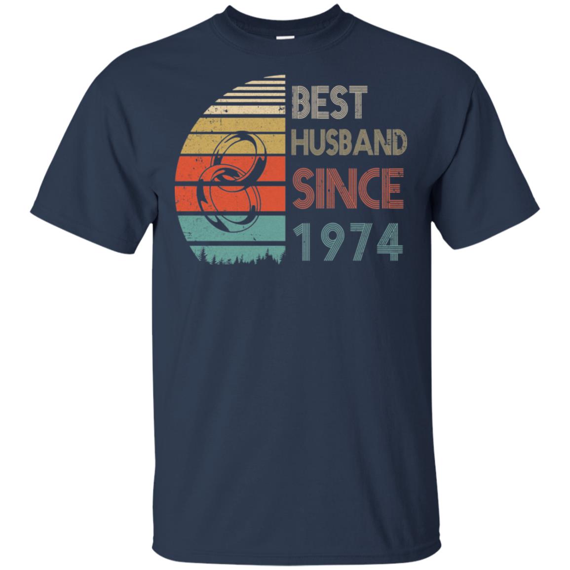 48th Wedding Anniversary Gifts Best Husband Since 1974 T-Shirt & Hoodie | Teecentury.com