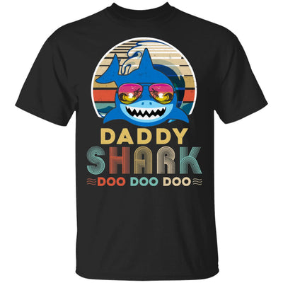 Retro Vintage Daddy Shark Doo Doo Doo T-Shirt & Hoodie | Teecentury.com