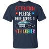 Kids First Day Of School 2022 4th Grade Police Attention Please Youth T-Shirt & Hoodie | Teecentury.com
