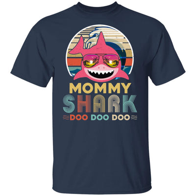 Retro Vintage Mommy Shark Doo Doo Doo T-Shirt & Hoodie | Teecentury.com