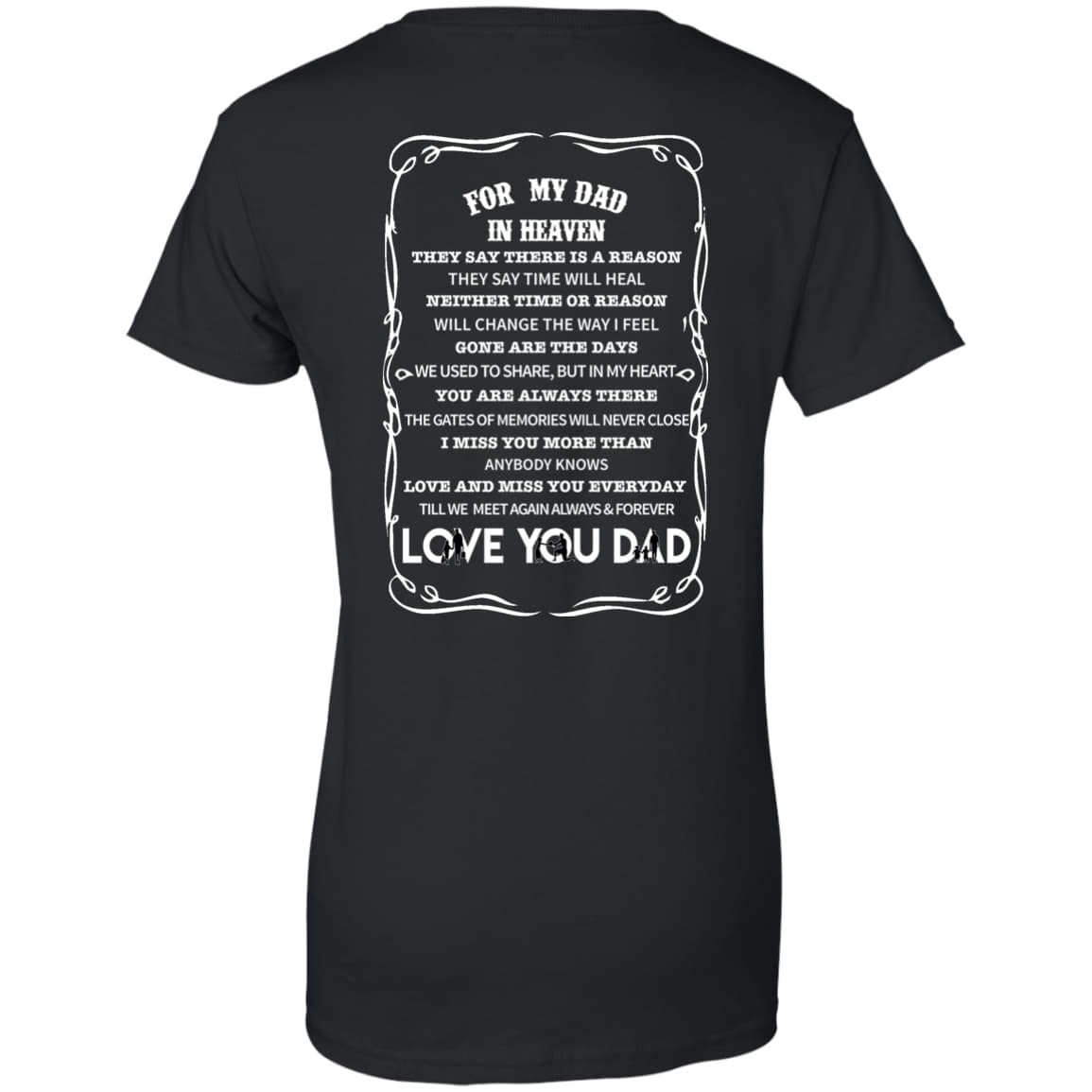 For My Dad In Heaven T-Shirt & Hoodie | Teecentury.com