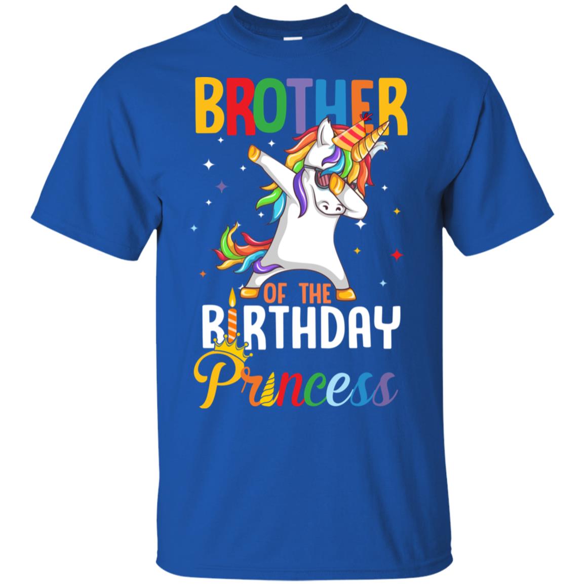Brother Of The Birthday Girl Dabbing Unicorn Party T-Shirt & Hoodie | Teecentury.com