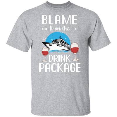 Blame It On The Drink Package Funny Cruising Cruiser T-Shirt & Tank Top | Teecentury.com