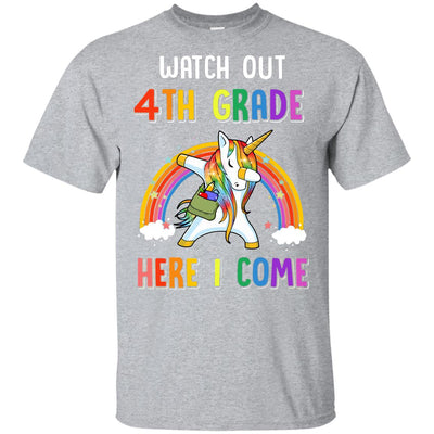 4th Grade Here I Come Unicorn Back To School Youth Youth Shirt | Teecentury.com