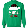 Santa Nana Claus Red Plaid Family Pajamas Christmas Gift T-Shirt & Sweatshirt | Teecentury.com