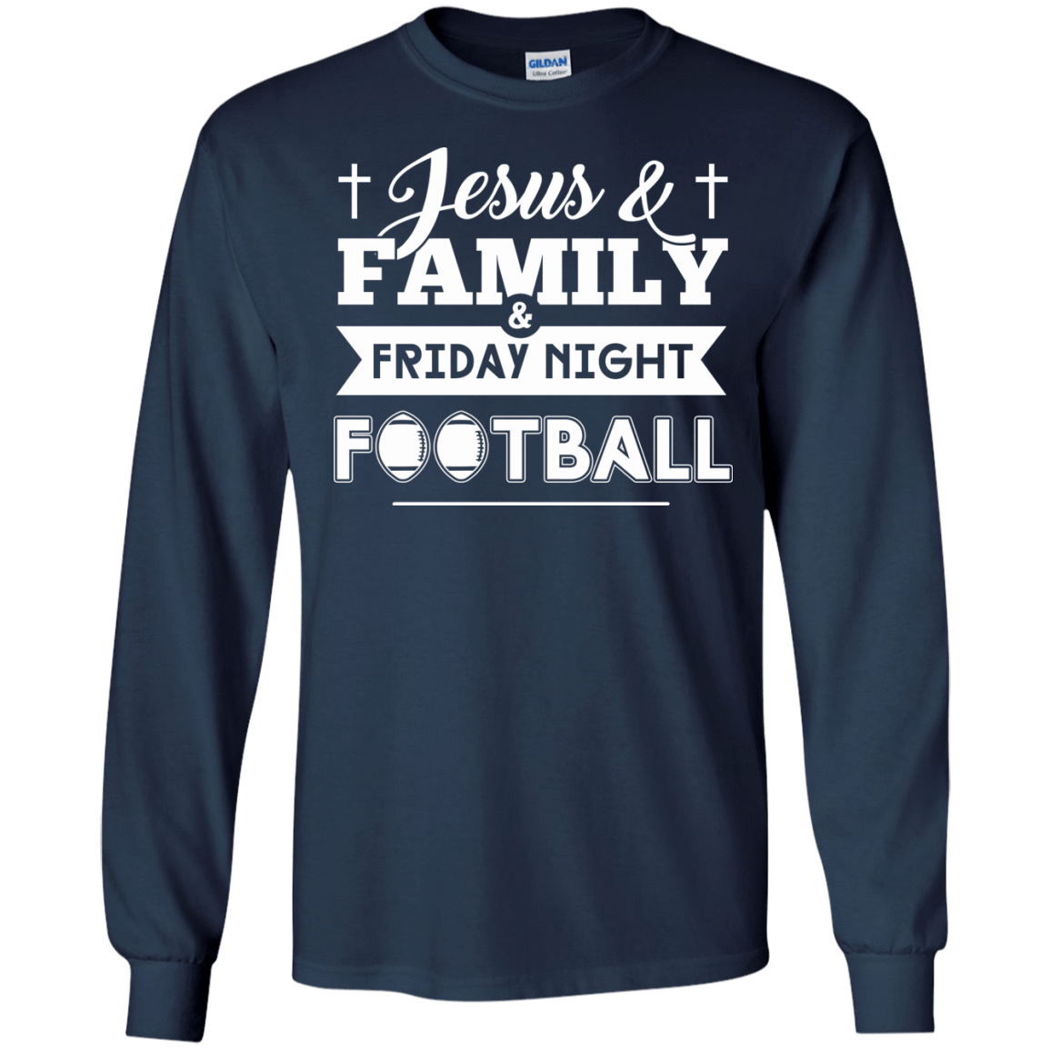 JESUS FAMILY Friday night FOOTBALL T-Shirt & Hoodie | Teecentury.com