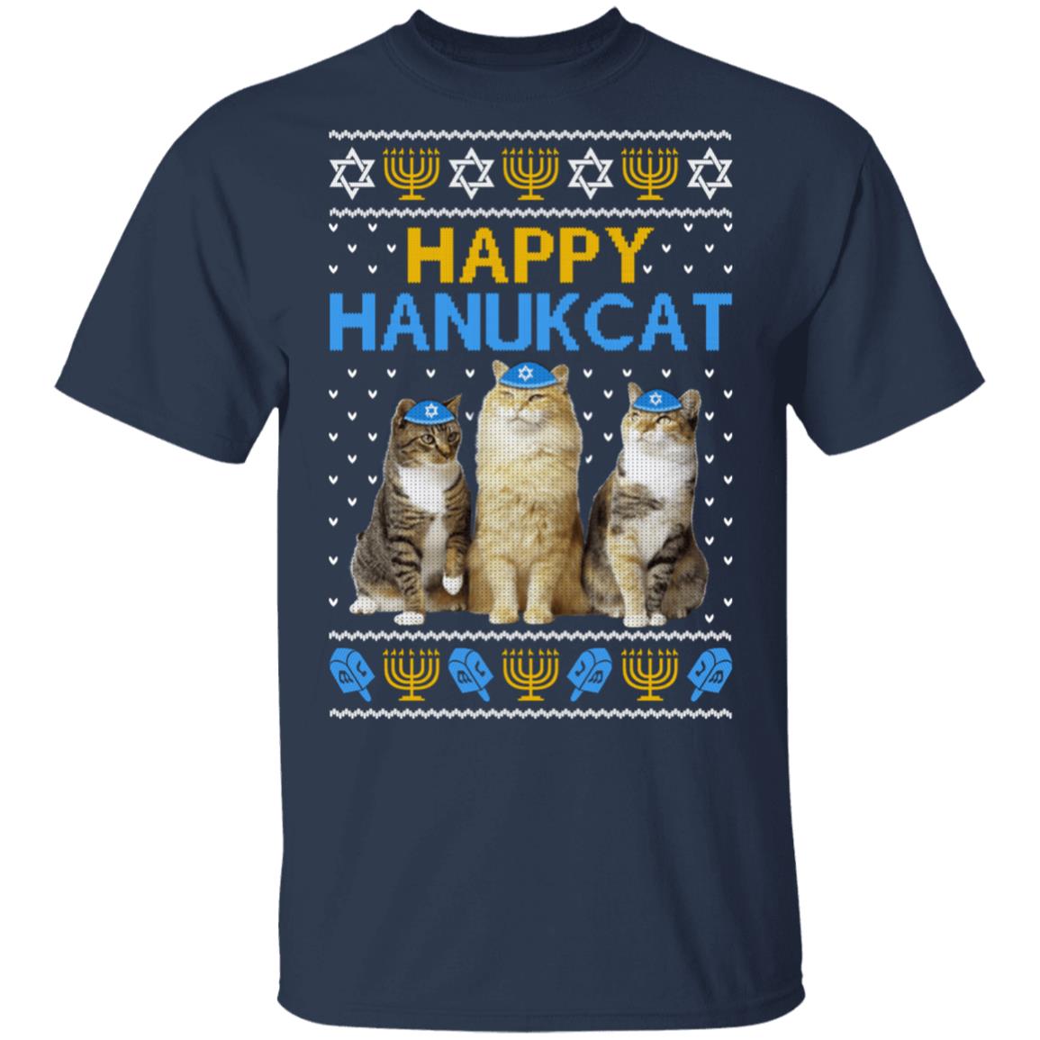 Happy Hanukcat T-Shirt & Sweatshirt | Teecentury.com