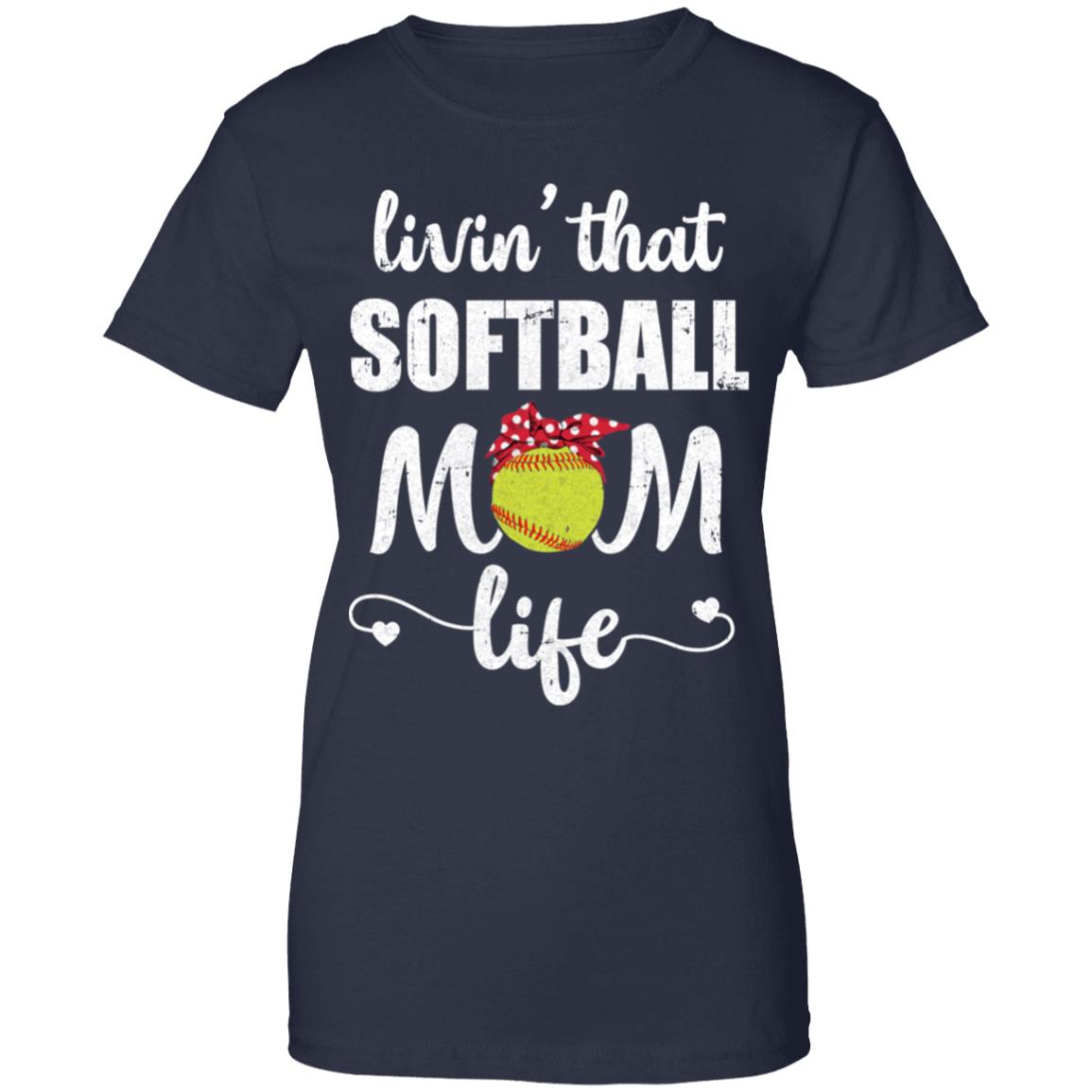Living That Softball Mom Life Mothers Day Gifts T-Shirt & Tank Top | Teecentury.com