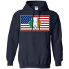 Shamrock Irish Ireland American USA Flag Gift T-Shirt & Hoodie | Teecentury.com