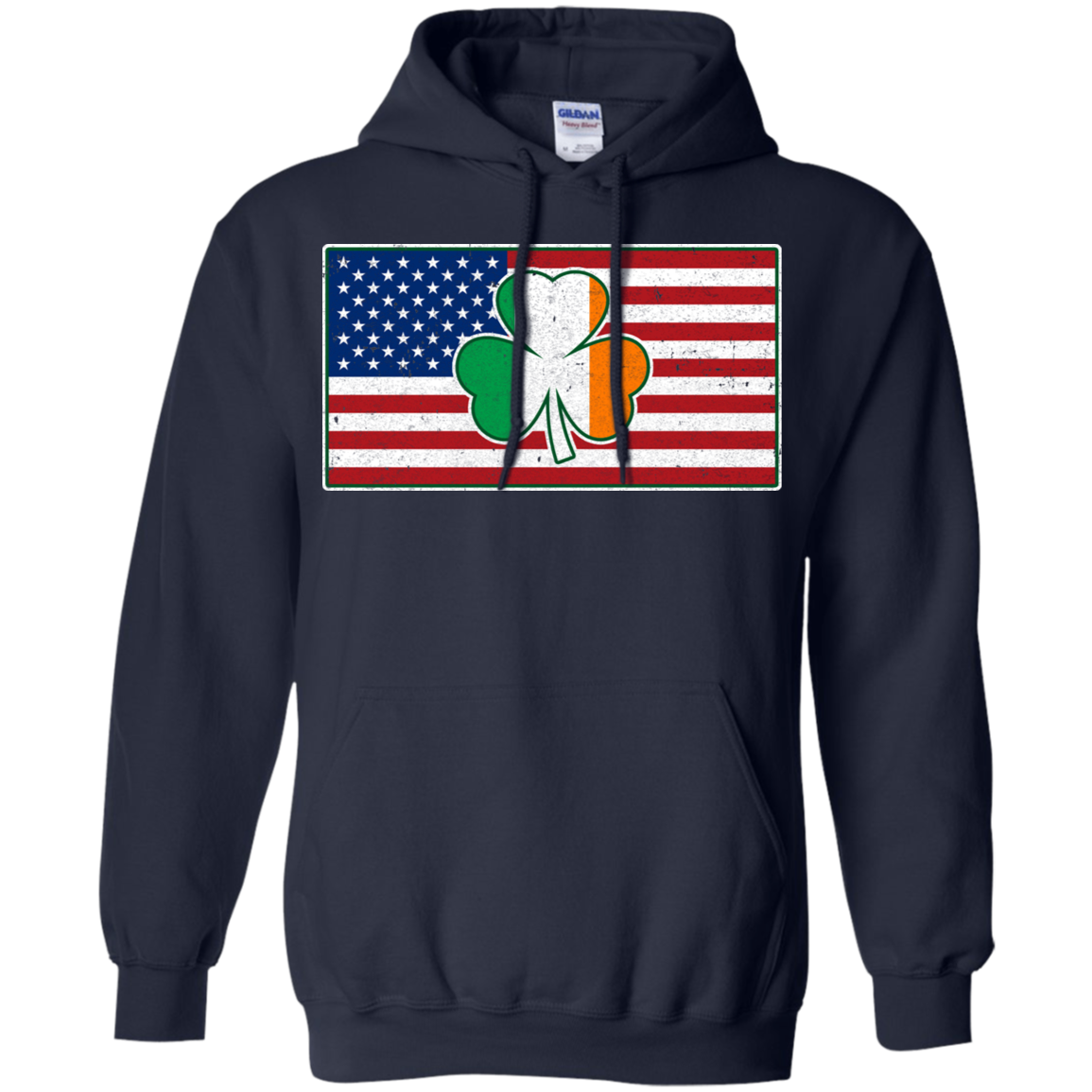Shamrock Irish Ireland American USA Flag Gift T-Shirt & Hoodie | Teecentury.com
