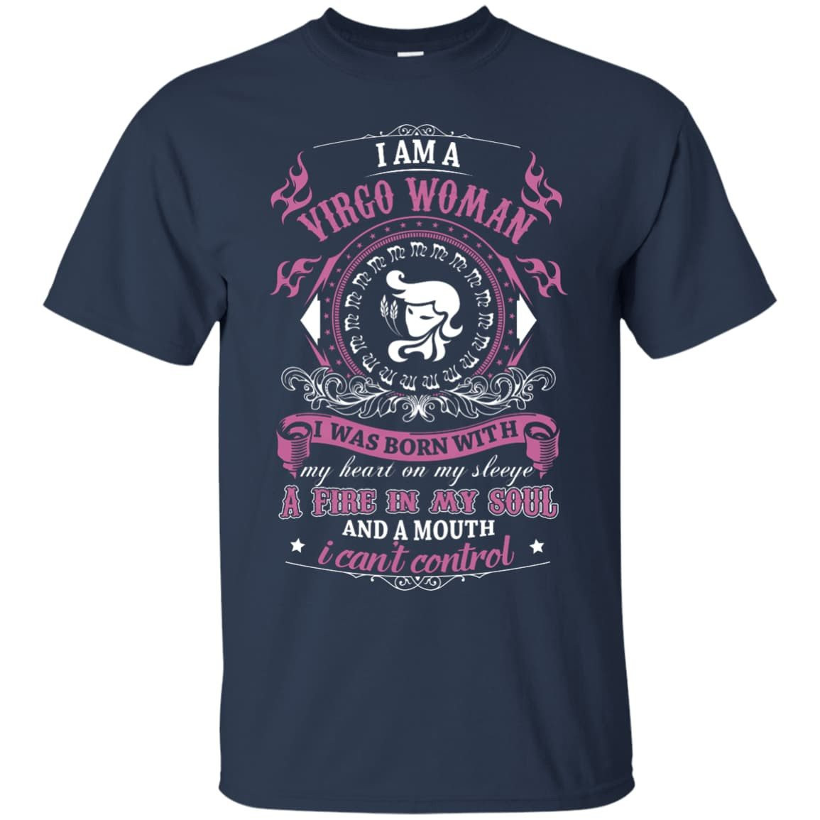 I Am A Virgo Woman I Was Born With My Heart On My Sleeve T-Shirt & Hoodie | Teecentury.com