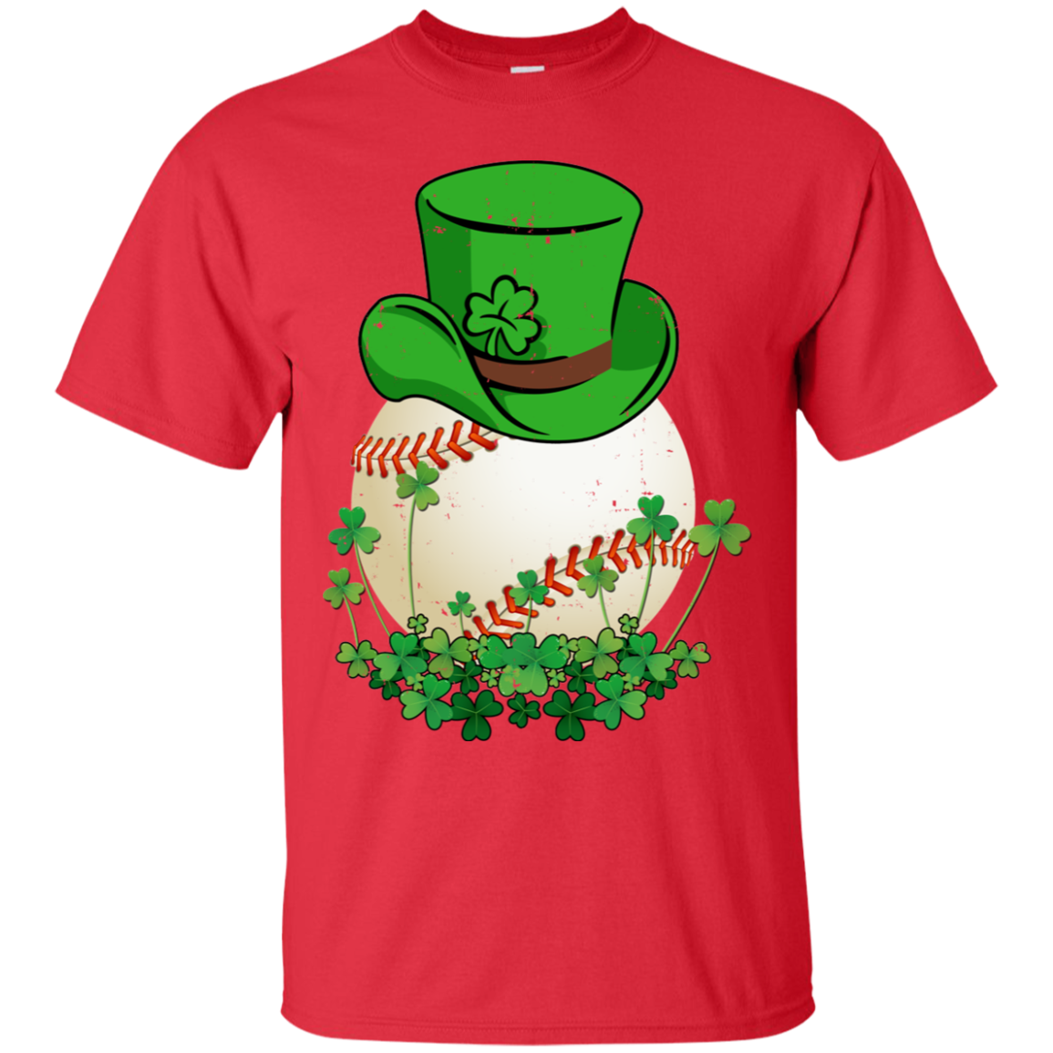 Shamrock Baseball Leprechaun St Patricks Day T-Shirt & Hoodie | Teecentury.com