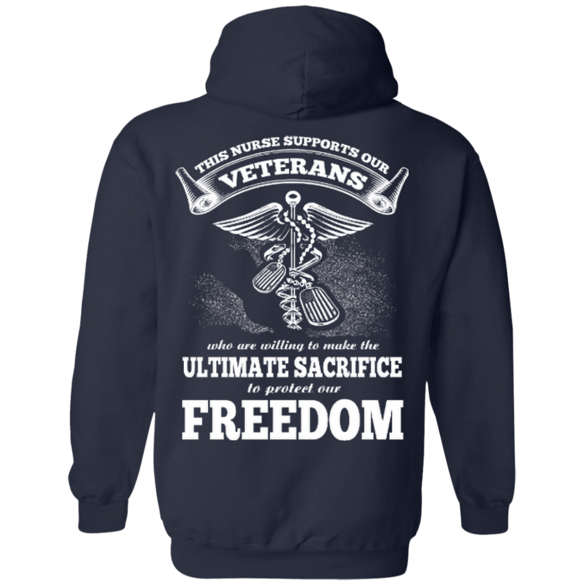 THIS NURSE SUPPORTS OUR VETERANS T-Shirt & Hoodie | Teecentury.com