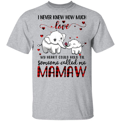 Someone Called Me Mamaw Elephant Red Plaid Mother's Day T-Shirt & Hoodie | Teecentury.com