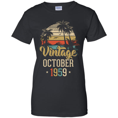 Retro Classic Vintage October 1959 63th Birthday Gift T-Shirt & Hoodie | Teecentury.com