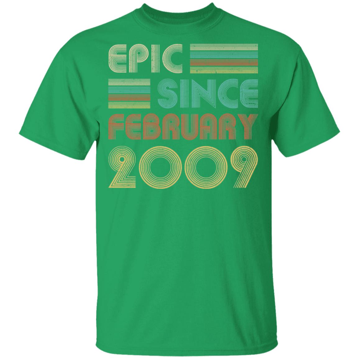 Epic Since February 2009 Vintage 13th Birthday Gifts Youth Youth Shirt | Teecentury.com