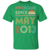 Awesome Since May 2013 Vintage 9th Birthday Gifts Youth Youth Shirt | Teecentury.com