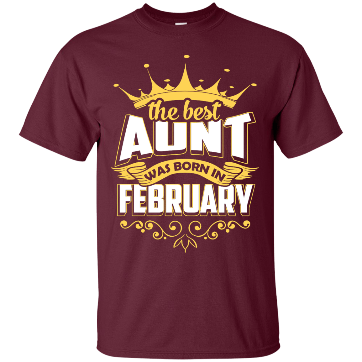 The Best Aunt Was Born In February T-Shirt & Hoodie | Teecentury.com