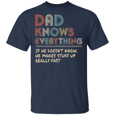 Dad Know Everything Vintage Dad Father's Day Gift T-Shirt & Hoodie | Teecentury.com