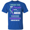 I Wear Teal And Purple For My Niece Suicide Prevention T-Shirt & Hoodie | Teecentury.com