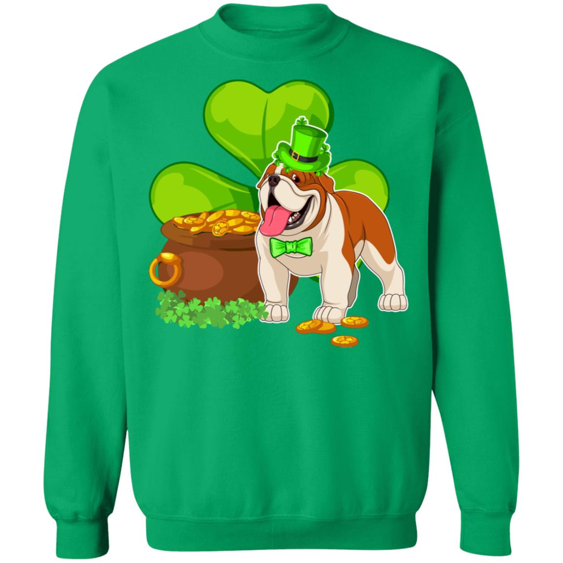 Bulldog St Patrick's Day Irish Dog Lover Funny Gifts T-Shirt & Hoodie | Teecentury.com
