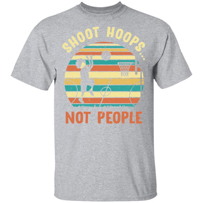Shoot Hoops Not People vintage retro sunset T-Shirt & Hoodie | Teecentury.com