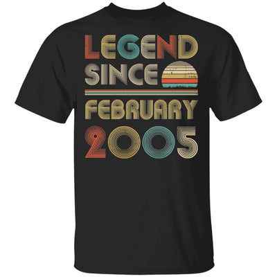 Legend Since February 2005 Vintage 17th Birthday Gifts T-Shirt & Hoodie | Teecentury.com