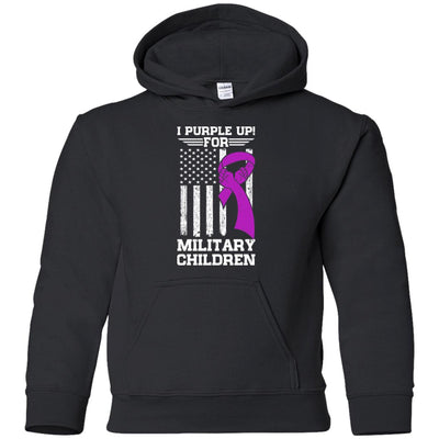 I Purple Up For Military Children Kid Child Gifts Youth Youth Shirt | Teecentury.com