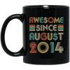 Awesome Since August 2014 Vintage 8th Birthday Gifts Mug Coffee Mug | Teecentury.com