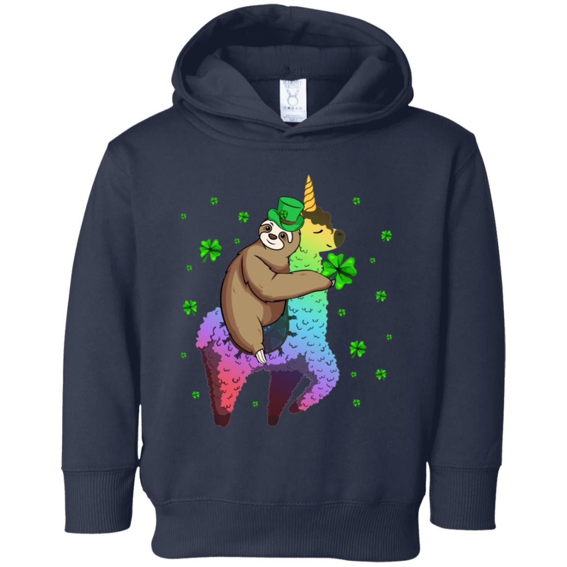 Leprechaun Sloth Riding Llama Unicorn St Patricks Day Youth Youth Shirt | Teecentury.com