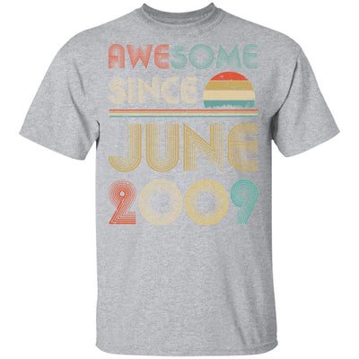 Awesome Since June 2009 Vintage 13th Birthday Gifts Youth Youth Shirt | Teecentury.com