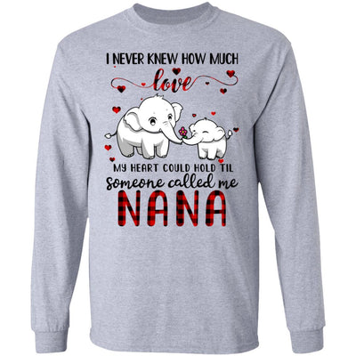 Someone Called Me Nana Elephant Red Plaid Mother's Day T-Shirt & Hoodie | Teecentury.com