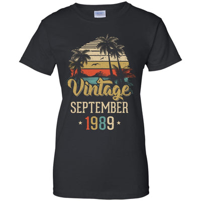 Retro Classic Vintage September 1989 33th Birthday Gift T-Shirt & Hoodie | Teecentury.com
