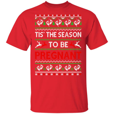 Tis The Season Christmas Pregnancy Announcemen Ugly Sweater T-Shirt & Sweatshirt | Teecentury.com