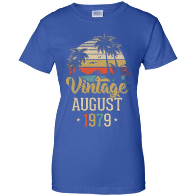 Retro Classic Vintage August 1979 43th Birthday Gift T-Shirt & Hoodie | Teecentury.com