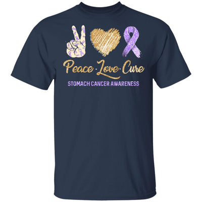 Peace Love Cure Stomach Cancer Awareness T-Shirt & Hoodie | Teecentury.com