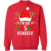 I'm The Sassy Reindeer Matching Family Christmas T-Shirt & Sweatshirt | Teecentury.com