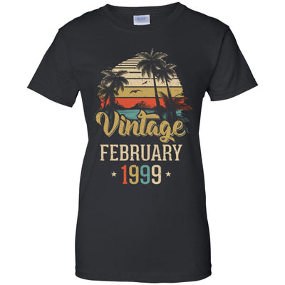 Retro Classic Vintage February 1999 23th Birthday Gift T-Shirt & Hoodie | Teecentury.com