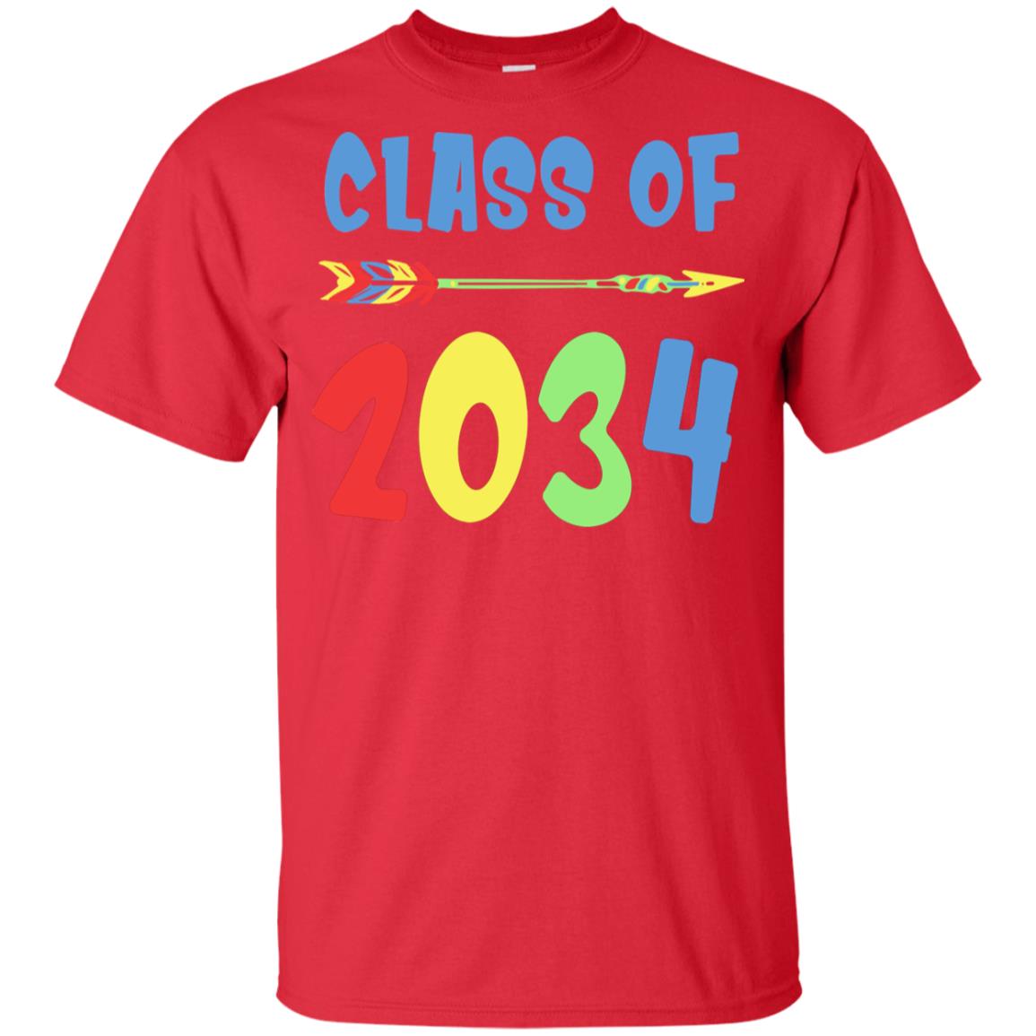 Class Of 2034 Grow With Me Pre-K First Day Of School Youth Youth Shirt | Teecentury.com