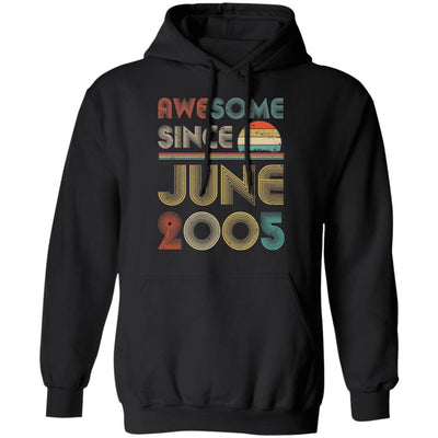 Awesome Since June 2005 Vintage 17th Birthday Gifts T-Shirt & Hoodie | Teecentury.com